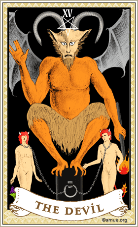 悪魔のタロットカード