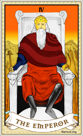 皇帝のタロットカード