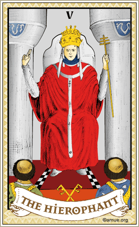 法王(教皇)のタロットカード