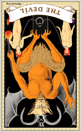 悪魔(逆位置)のタロットカード