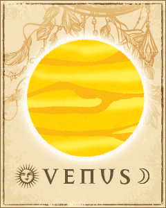 金星のイラスト